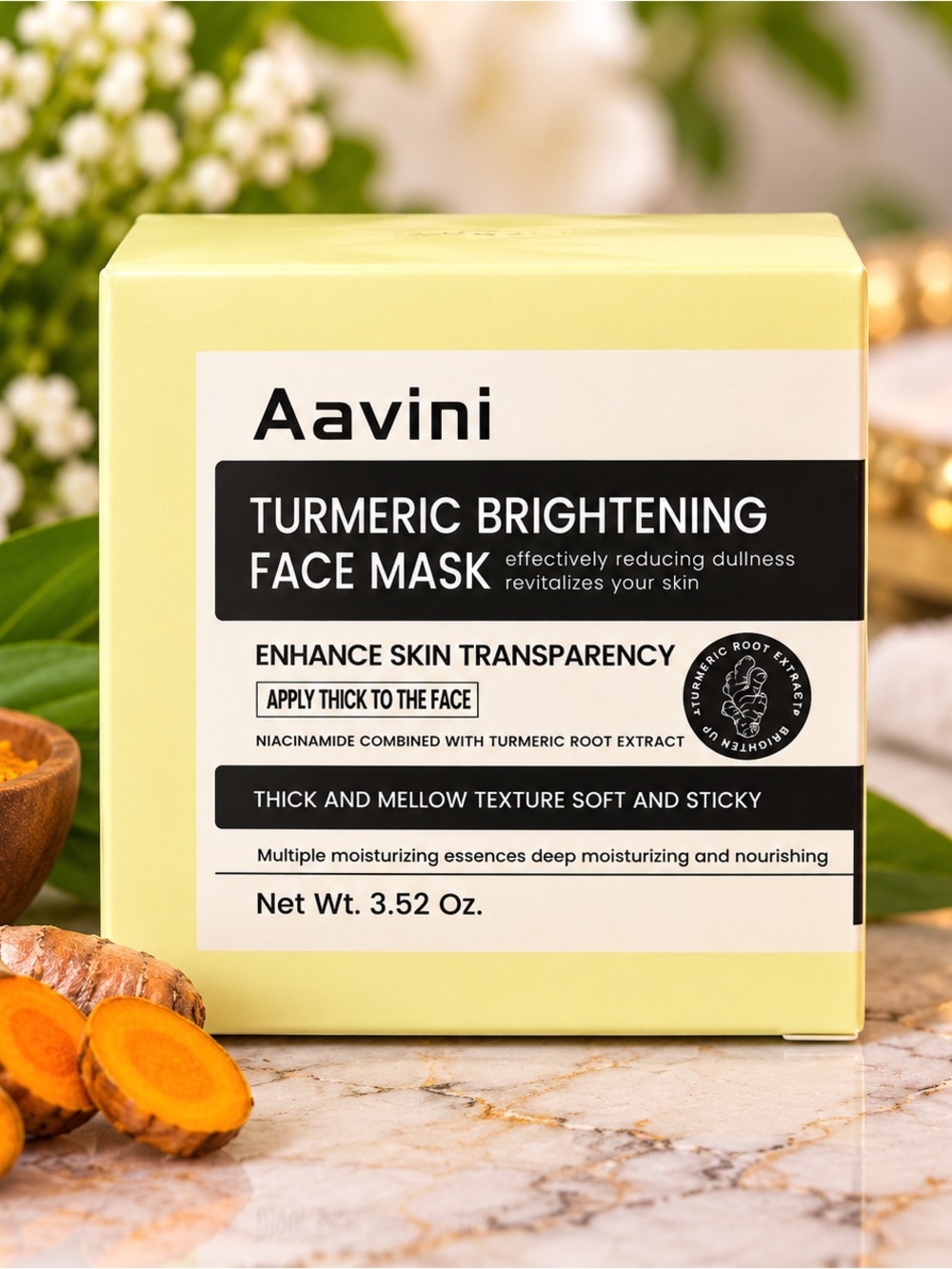Turmeric Brightening Face Mask — Yellow